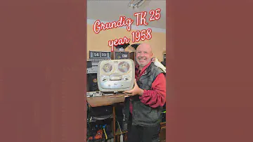 1950s Vintage GRUNDIG TK 25 Reel to Reel Tape Recorder Deck Germany