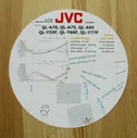 JVC/Victor QL-A70/A75/A95 QL-Y55F/Y66F/Y77F Tonearm Alignment Protractor
