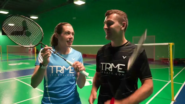VICTOR Thruster F C - RACKET REVIEW by Jenny and Greg #badmintoninsight
