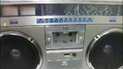Test Sound for Vintage Boombox JVC RC-M70JW/C Stereo Cassette Recorder