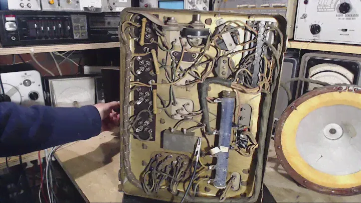 1929 Victor R-45 Radio Video #8 - Victor 245 Amplifier Resistors