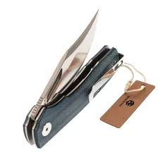 Складной нож Petrified Fish Victor Blue, сталь K110, рукоять микарта