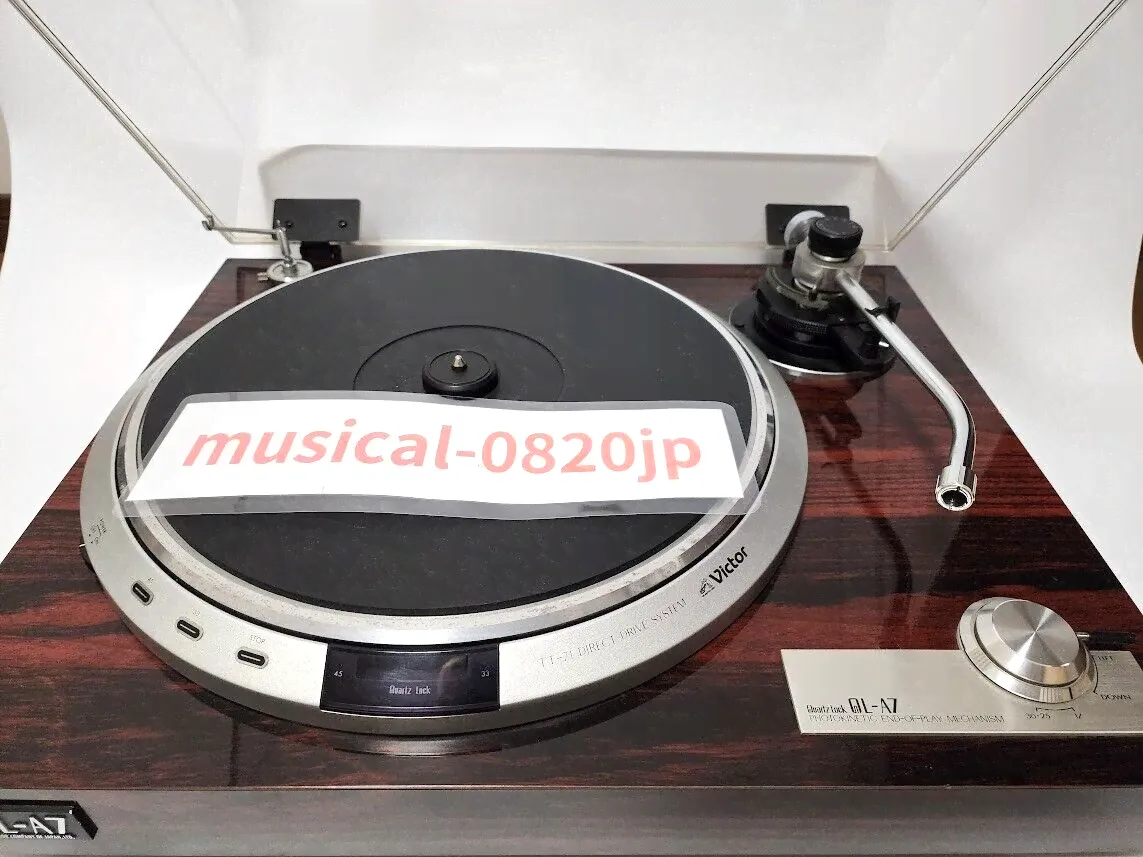 Victor QL-A7 Stereo Record Player turntable Brown-0