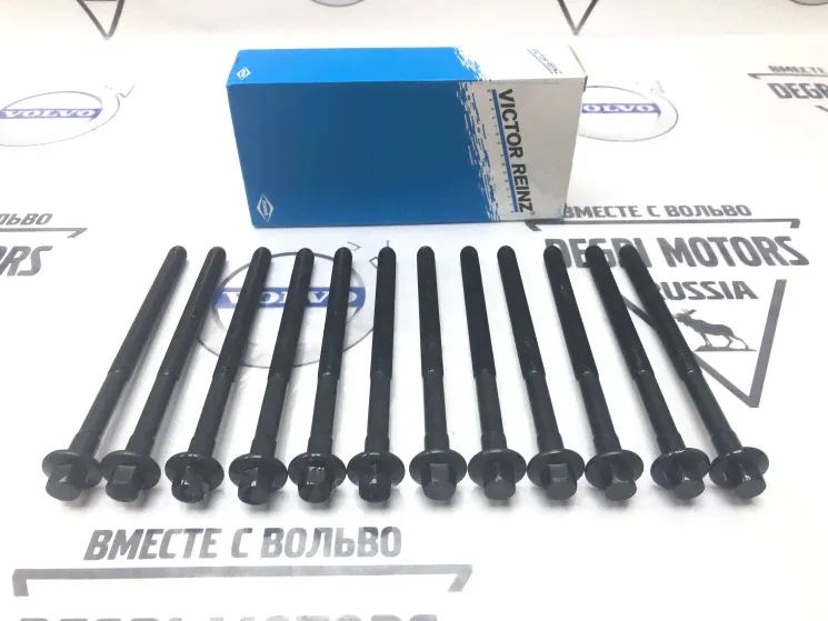 Комплект болтов 12 шт. крепления ГБЦ D5244Tхх ​Volvo C30, C70, S40 II, V50, S60, S80 II, S80, V70 II, XC70, V70 III, XC70 II, XC60, XC90 \\ VICTOR REINZ 14-32305-01-0