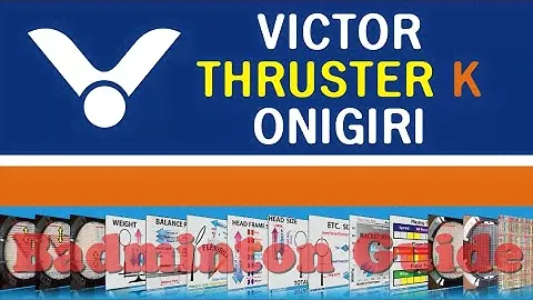 VICTOR Thruster K Onigiri (Badminton Racket Analysis)