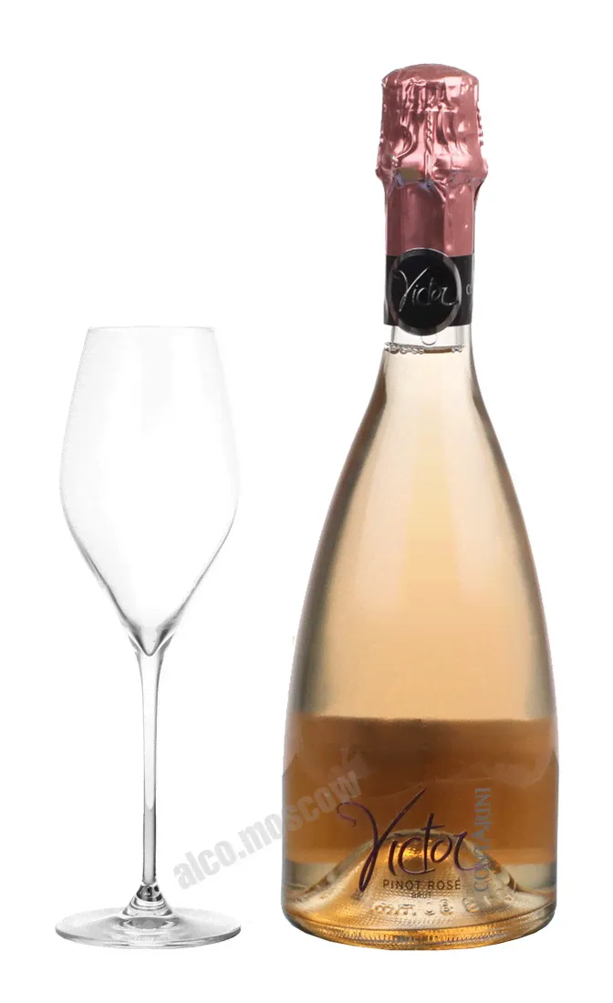 Contarini Victor Pinot Nero Rosato Brut итальянское шампанское Контарини Виктор Пино Неро Розато Брют-0