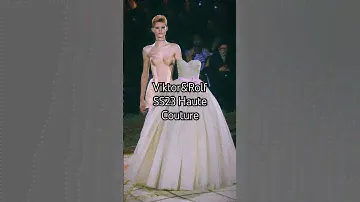 A fun take on Ballroom Gowns - Viktor & Rolf SS23 #highfashion #viktorandrolf #hautecouture