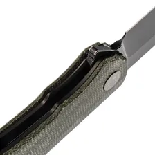 Складной нож Petrified Fish Victor Green, сталь K110, рукоять микарта