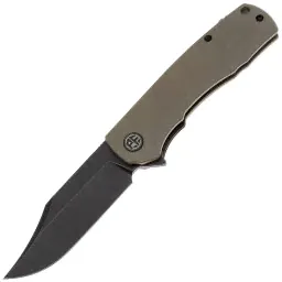 Складной нож Petrified Fish Victor SW сталь M390, рукоять Black/Green G-Mascus