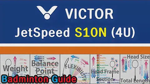 VICTOR JetSpeed S10N (4U) (Badminton Racket Analysis)