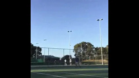 U/13 Junior Tennis Player - Warmup + Racquet Smash