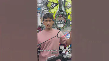The new Victor Thruster Ryuga Metallic strung with victor VBS 66 Nano at 29 Pounds!!  #badminton
