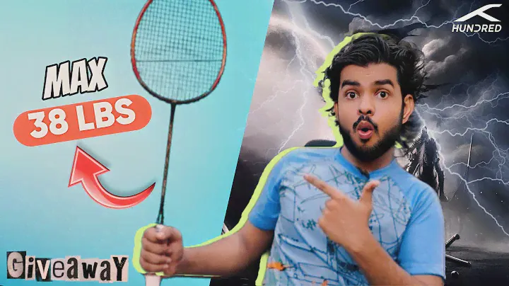 Hundred Atomic X Black Knight Review ! Best Racket under ₹4000? Giveaway 😱