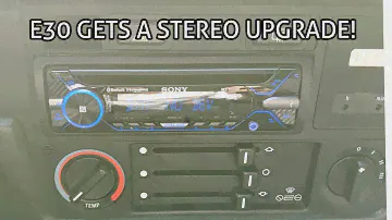 E30 Stereo and Speaker Install
