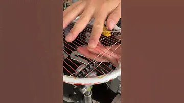 ASMR Badminton Stringing - Victor Thruster K Falcon Claw (Tai Tzu Ying Racket) #badminton