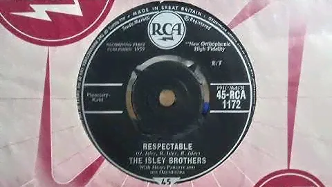 R&B Dancer - ISLEY BROTHERS  - Respectable - RCA 1172 UK 1960 Group Raver Orig Version
