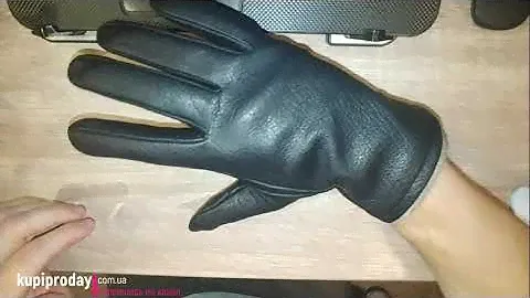 Мужские зимние перчатки из натуральной кожи: короткий обзор, черные