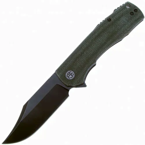 Складной нож Petrified Fish Victor SW сталь M390, рукоять Black/Green G-Mascus-2