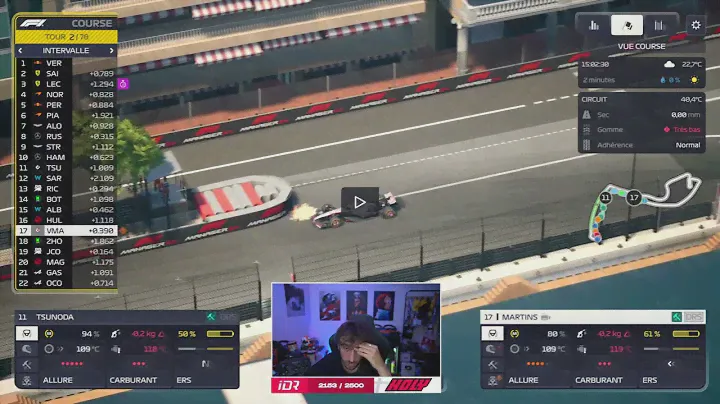 Le running gag Victor Martins sur F1 Manager 24