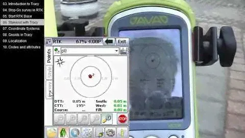 Вынос точек с помощью Tracy RTK