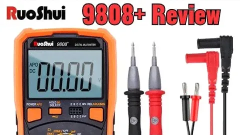 Review do multímetro Ruoshui 9808+
