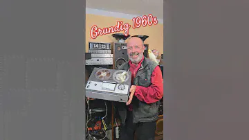 1960s Vintage Grundig Reel to Reel Tape Recorder Sound Test - Germany 1967
