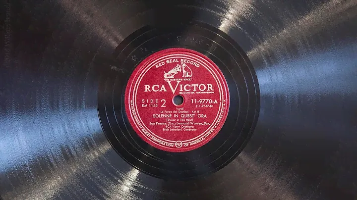 Solenne in Quest' Ora • Jan Peerce & Leonard Warren (EMG Mark IX Gramophone)